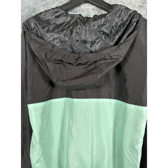 Riley & James Windbreaker Jacket Woman's "Good Vibes" M Black & Mint - Picture 10 of 10